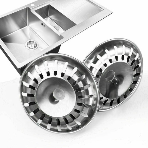 Kitchen Waste Stainless Steel Sink Strainer Plug Drain Filter Basket Drainer - Picture 3 of 11