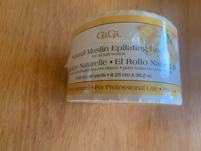 Brandneu & Versiegelt GIGI Natur Musselin Epilierrolle 8,25 cm x 36,5 m