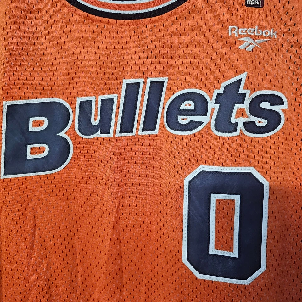 Camiseta deportiva vintage Reebok HWC NBA Washington Bullets Gilbert Arenas 0 retro XL Foto 2 de 4