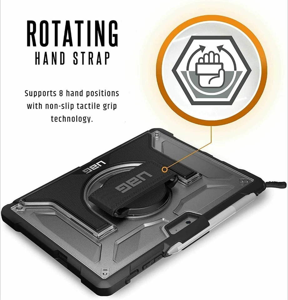 UAG Plasma Microsoft Surface Go Protective Case Hand Shoulder Straps Shock-Proof - Image 3 of 4