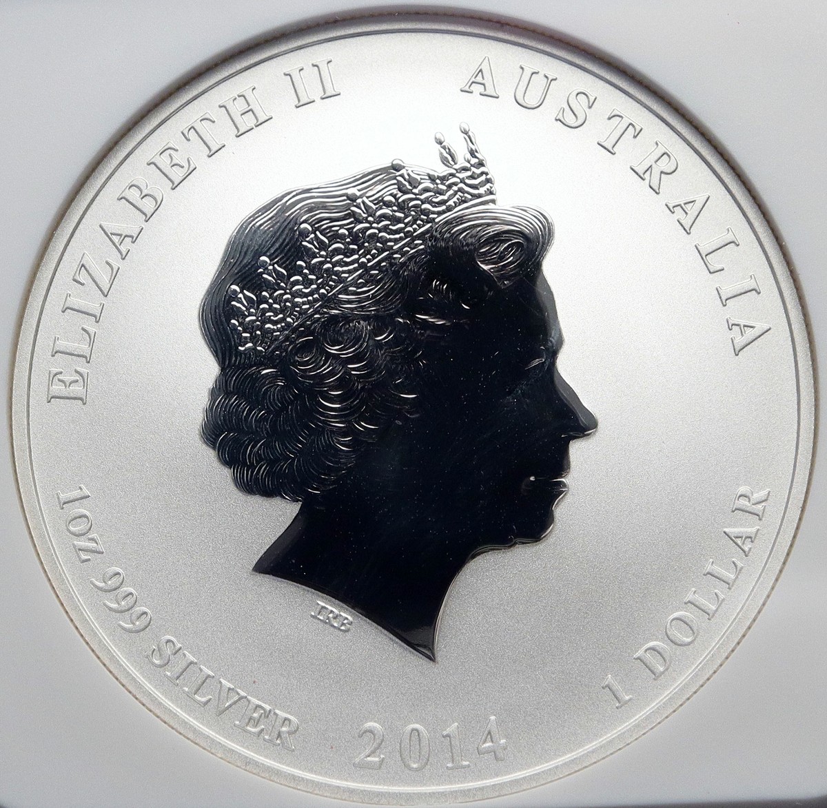 2014 AUSTRALIA Year of Horse Vintage COLORIZED Silver Dollar Coin
