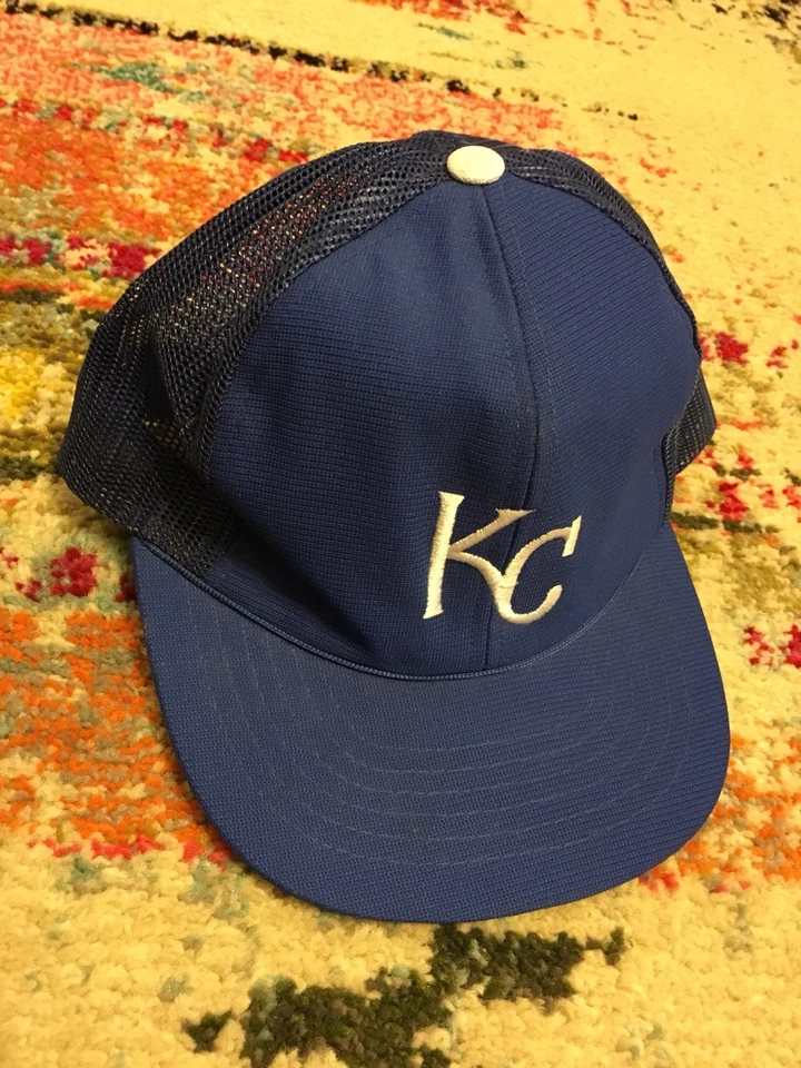De colección De los 80 Años 80 Kansas City Royals Gorra de Béisbol Gorra Malla A Presión Trasera Nueva KC Foto 2 de 4
