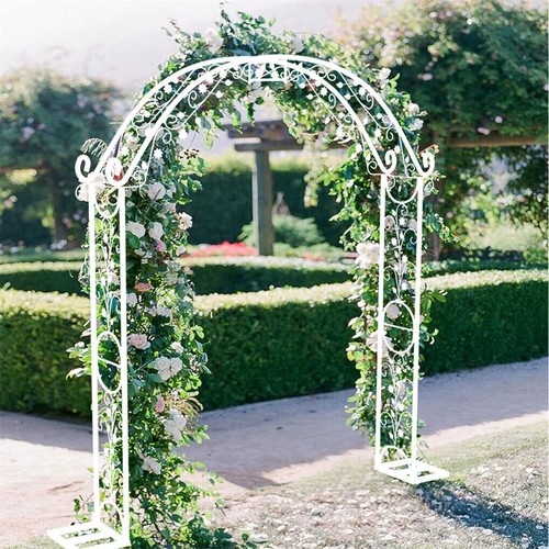 Strong and Tall Garden Arch Arbor Climbing Plants Trellis Archway Wedding Stand - Picture 5 of 12