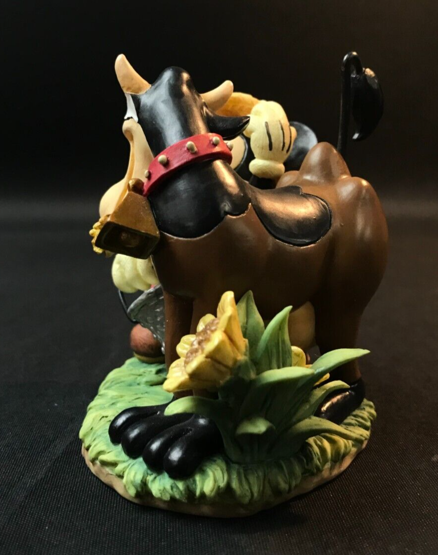 VTG Enesco Disney Mickey w/Cow Figure 4