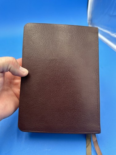 Cambridge ESV Clarion Reference Bible 2011 Calfskin Leather No Box Brown - Foto 3 di 7
