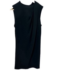 Alexander Wang "Little Black Dress" Classic Ruched Detail Sheath Dress Size 6