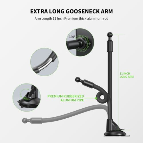 ESOULK UNIVERSAL TRUCK DASHBOARD & WINDS CAR MOUNT GOOSE NECK CAR HOLDER - Picture 3 of 8