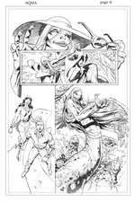 DC Aquaman Annual #2 Original Interior page 9 Guichet
