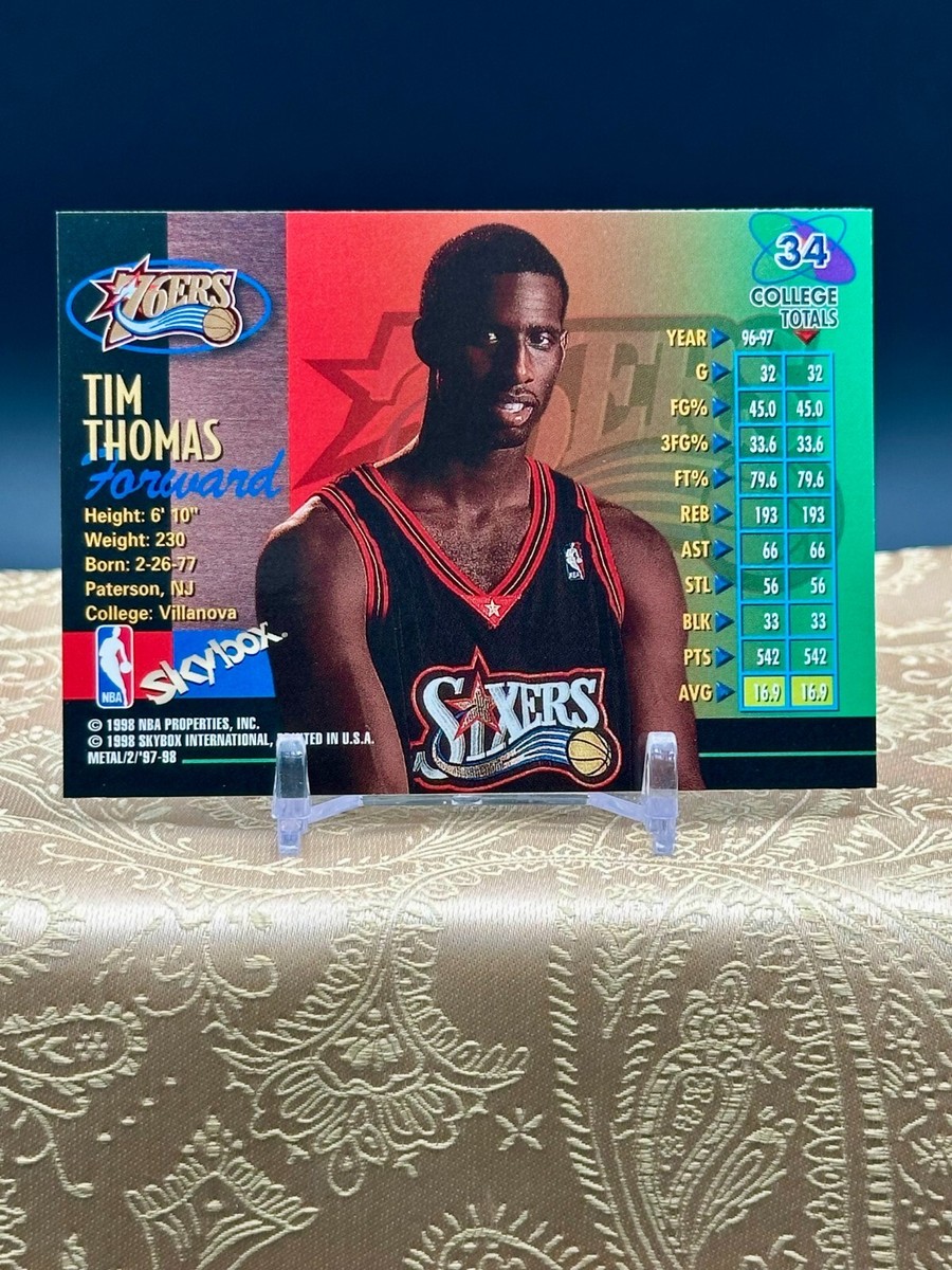 【激レア】THOMMEN RECORD ビンテージリール Tim Thomas 1997-98 Metal Universe Championship #34 Rookie RC Foil