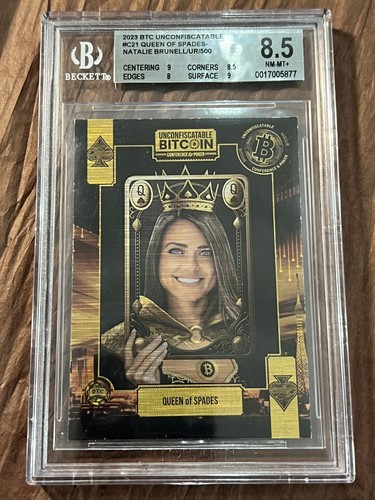 2023 Bitcoin Trading Cards UnConfiscatable Queen #21 112/500 BGS 8.5 BTCTC