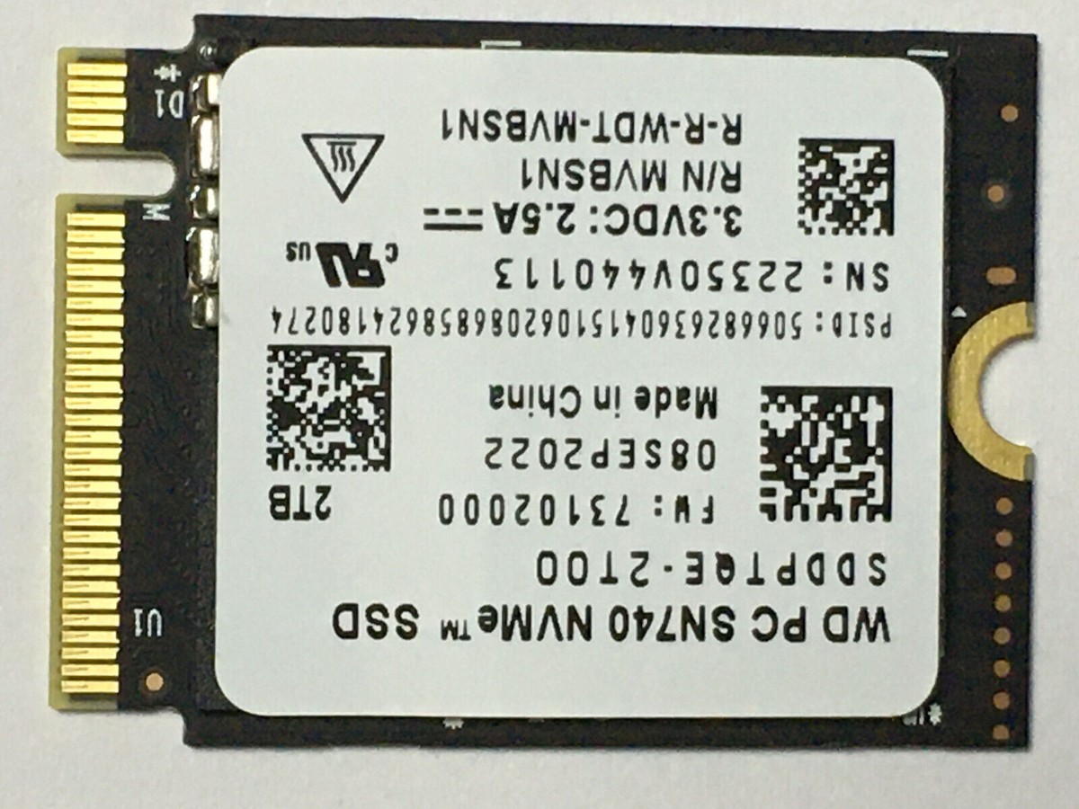 WD PC SN740 2TB M.2 2230 SSD NVME Express PCIe 4.0×4 | eBay