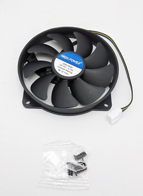 Low-Profile 95mm x 15mm Replacement 4-pin PWM CPU Cooling Fan on 80-mm Frame