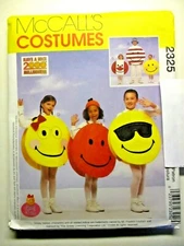 McCall 2325 Smiley 1999 Have A Nice 2000 Millennium Retired 16 Costume Patterns