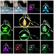 Video Game themed Crystal led keyring Easter Gift Critsmas CALL DUTY YODA PUBG