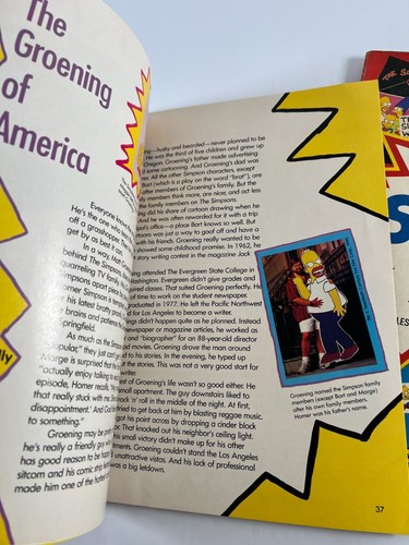 Lot of 2 Consumer Guide Simpson Mania 1990 Profiles, Clothing, Merchandise.. - Picture 12 of 15