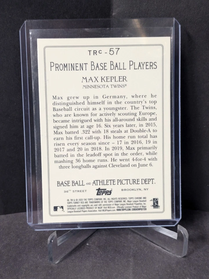 2020 Topps Turkey Red '20 Chrome #TRC57 Max Kepler - Image 2 of 2