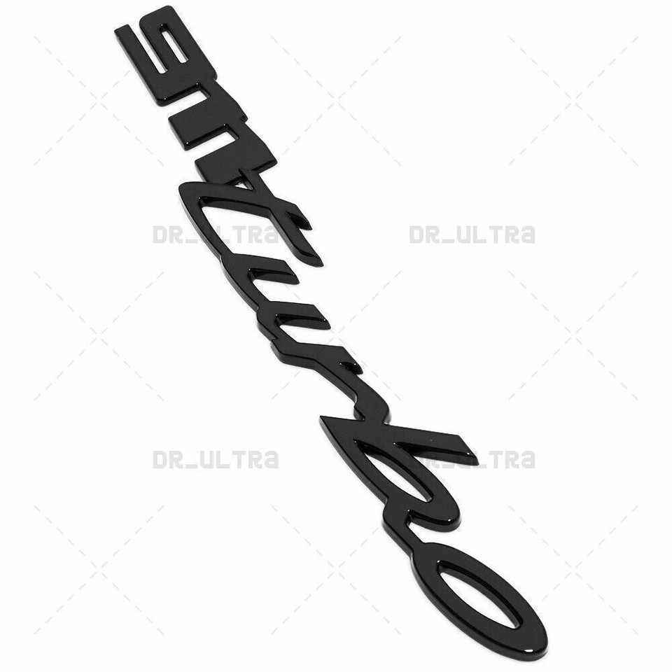 2023 Gloss Black 911 Turbo Letters Rear Deck Lid Badge Liftgate Emblem