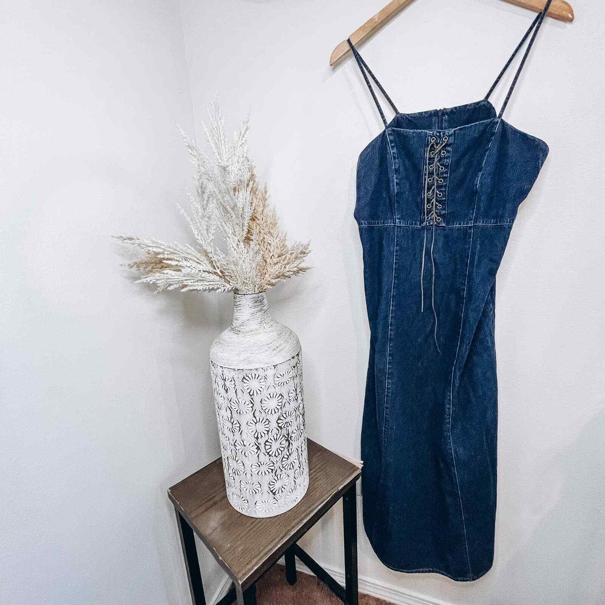 white christmas dresses Crush-Worthy Strapless Denim Bodycon Midi Dress