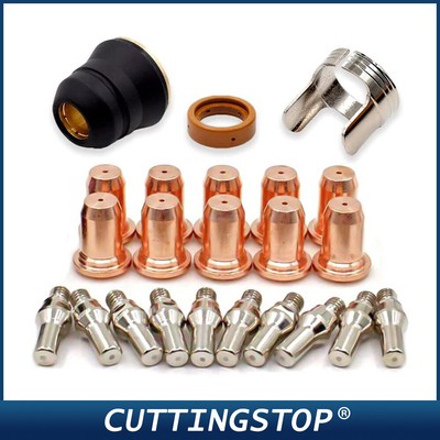 20-Piece Plasma Cutting Torch Nozzle & Electrode Kit - Fits PT-40, PT-60, IPT-60 Consumables 9 thumbnail image