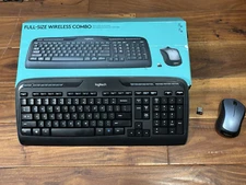 Logitech MK335 Wireless Keyboard and Mouse Combo - Full Size, Silent Keys.