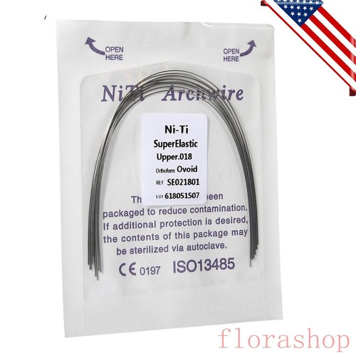 100pcs 10packs Dental Orthodontic Super Elastic Niti Arch Wire Round Ovoid Form - Picture 64 of 102