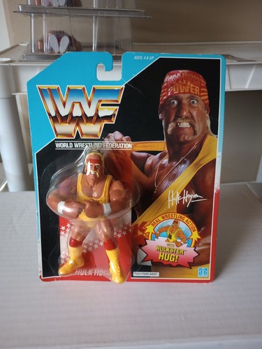WWF Hulk Hogan Hasbro Hulkster Hug MOC Sealed Vint...