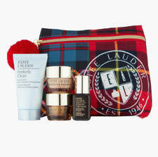 Est e Lauder Holiday 2023 Tartan Cross The Line 5-Piece Gift Set- 90 value-NEW
