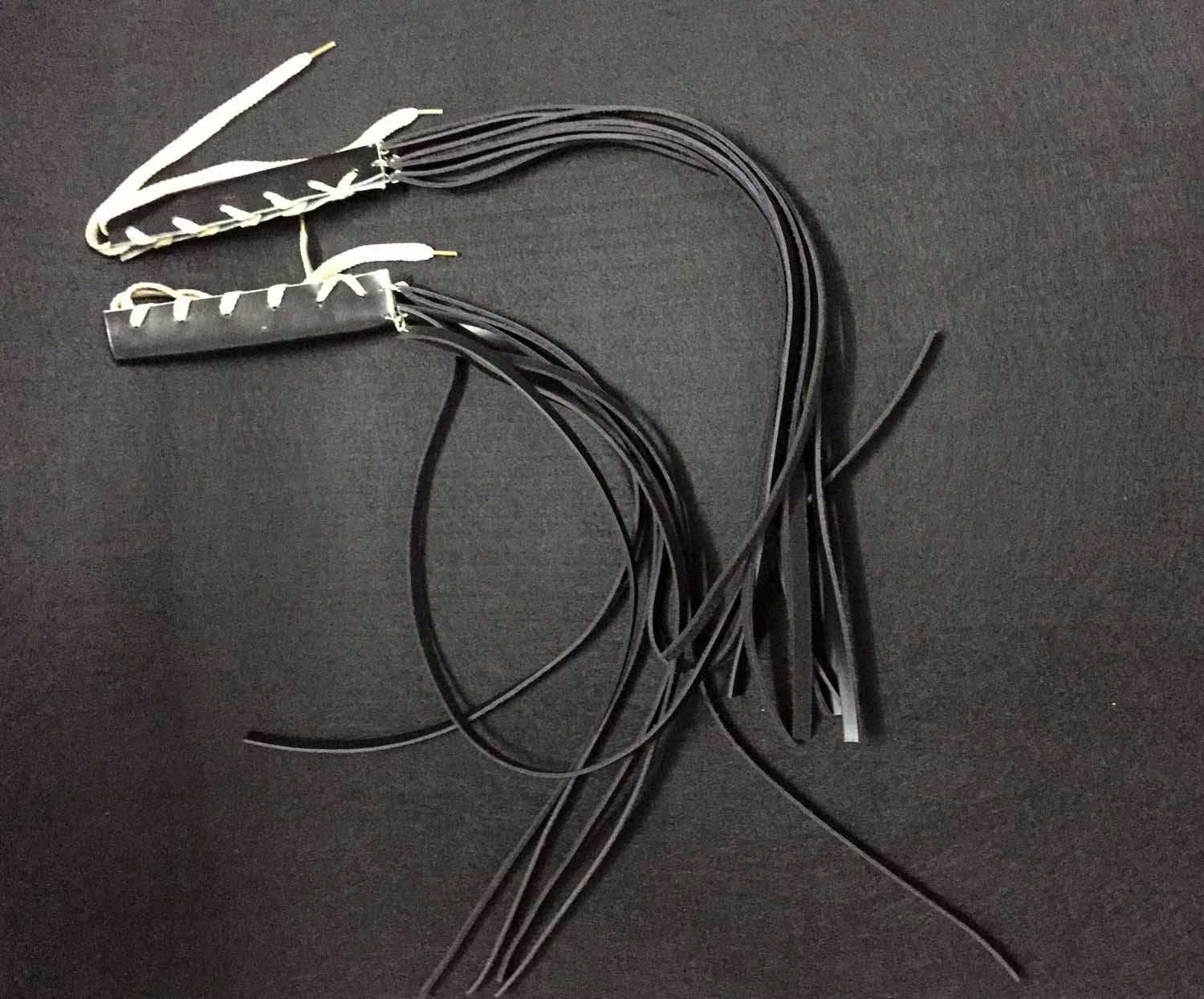 Motorcycle Leather Grip and Lever Covers Fringe Clutch Brake Streamers