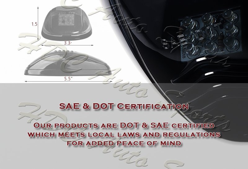 HDC Autosports 5-Piece Amber LED Roof Top Cab Marker Lights - Running/Strobe Lights Set