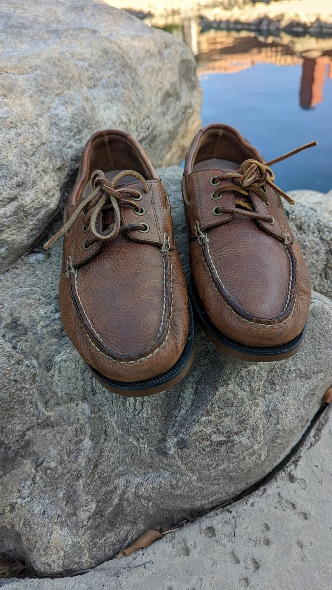 Polo ralph lauren bienne tumbled leather sales boat shoes