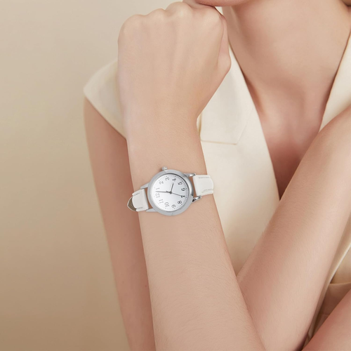 Damenuhr Damenmode wasserdichte Quarzuhr PU- Lederarmband Einfache lässige Armba - Bild 3 von 9