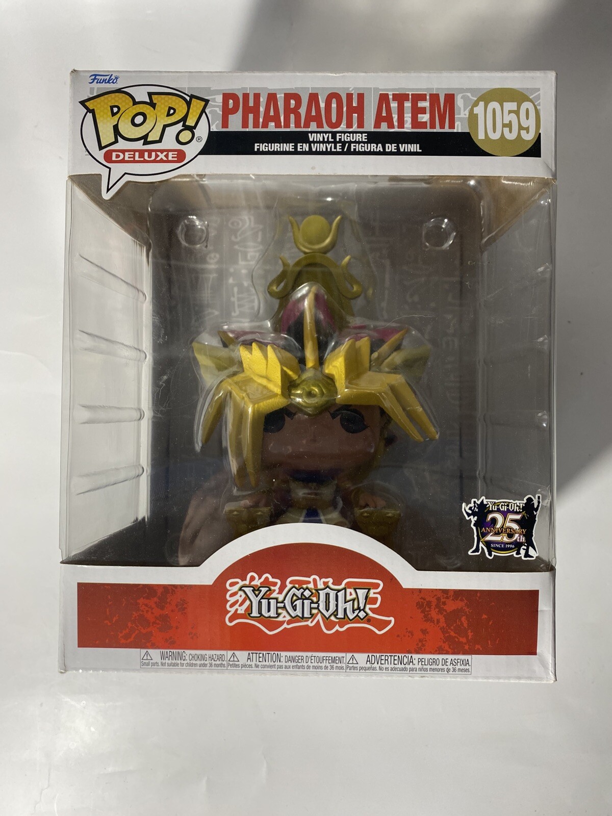 Funko Pop Deluxe Yu-Gi-Oh Pharaoh Atem #1059 25Th Anniversary Vinyl Figure