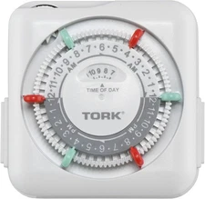 TORK RTN112 15A Plug-in Mechanical Appliance Timer 24-Hour 2 Receptacles
