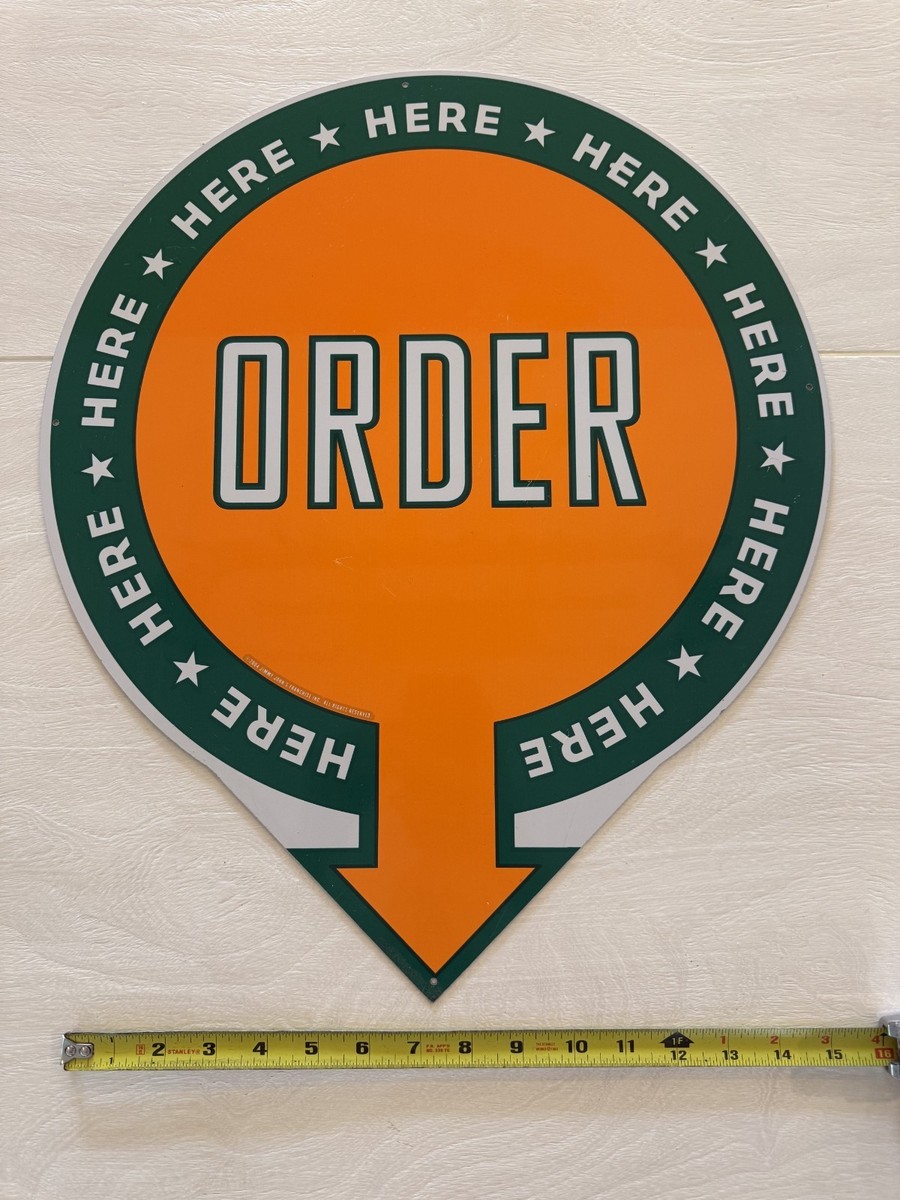 Authentic Jimmy Johns 2x Metal Tin Signs (ORDER & PICK-UP HERE 2004) 17 x  20 | eBay