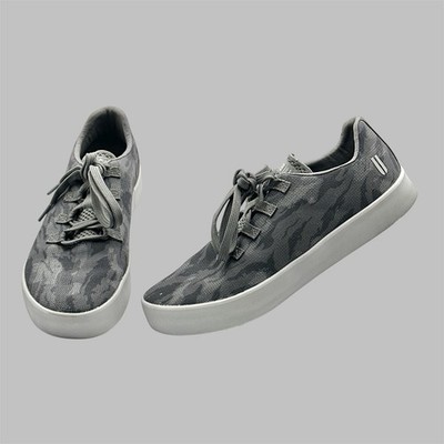 NOBULL Canvas Trainer Shoes Night Camo Gray Black Mens 9.5 Women 11 Sneakers