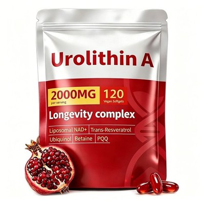 Urolithin A Premium 6-in-1 Mitochondrial Support Supplement With Liposomal DE