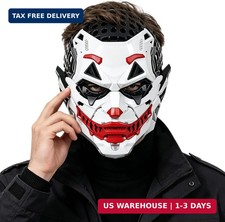 NECHARI Sci-Fi Cyber Mechanical Mask, Adjustable Full Face Cosplay Mask Hallowee