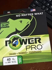 Power Pro Braided Line Moss Green 40Lb 300 Yards