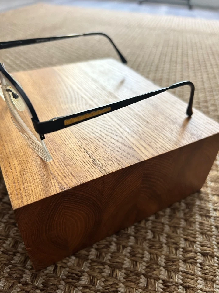 Monturas de gafas Girard 4395 vintage oro negro hecho aviador Japón 60 17 145 Foto 3 de 4