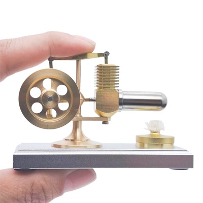 OKMO J02 World's Smallest Horizontal Metal Stirling Engine Model -Gift for Teens