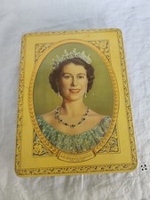Queen Elizabeth II Souvenir Of The Coronation 1953 Candy Tin Capital Chocolate 