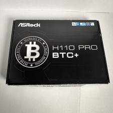 ASRock H110 Pro BTC Mining Motherboard 13 GPU Slots LGA1151 w Manuals CD