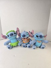 Lot Of 3 Small Lilo And Stitch Dolls Plush Stuffed Animal Hawaiian Theme 6  