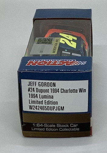 2024 1/64 #24 Jeff Gordon ”DuPont” 1994 Charlotte Win Lumina Ltd. Ed. SD Ship - Picture 2 of 2