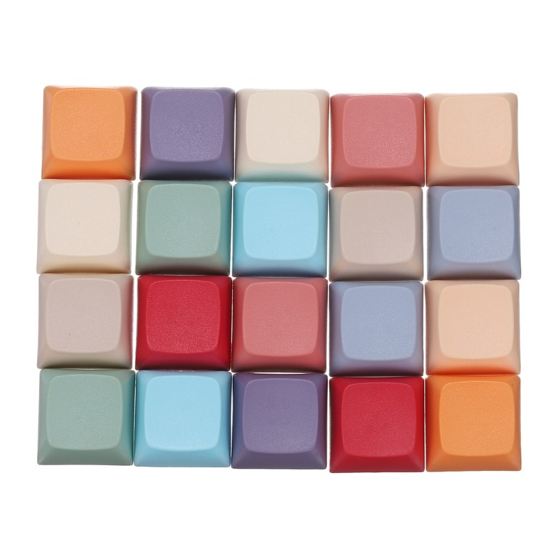 20Pcs PBT Keycap Set Mechanical Numeric Keypads for Keyboard, 10 Colors