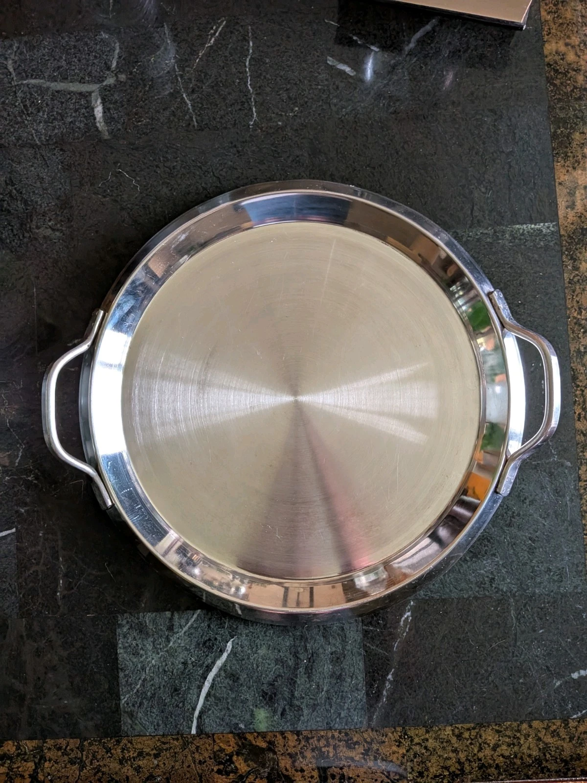 18/10 Stainless Steel 13 Inch Round Plancha, Gourmet Flat Grill, By D. Andrew