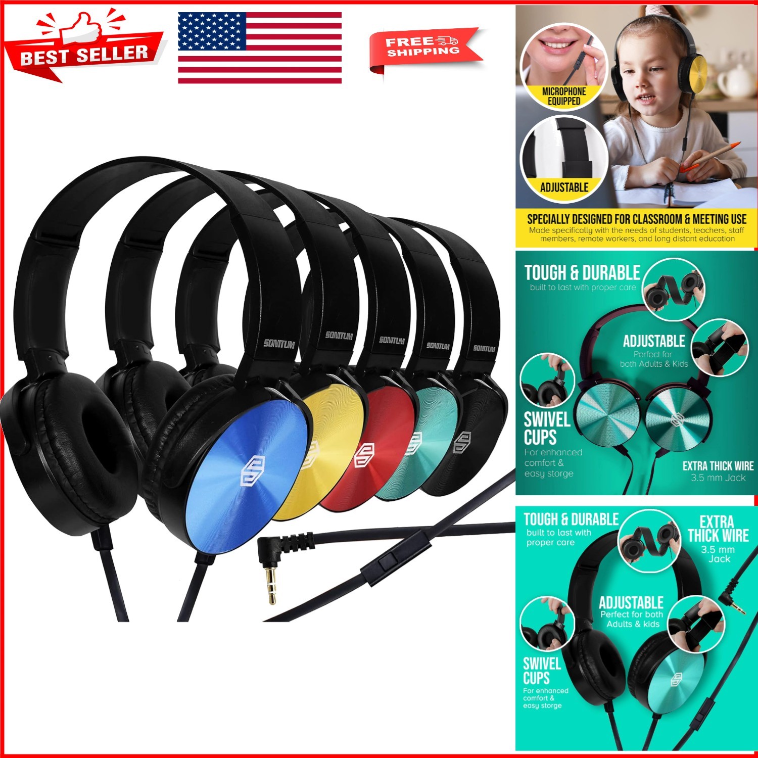 Dynamic Sound Kids Noise-Cancelling Headphones