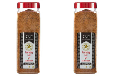 Hy's Seasoned Salt, No Msg, 1kg/2.2 lbs., (2 Pack) {Imported from Canada} - Afbeelding 1 van 5