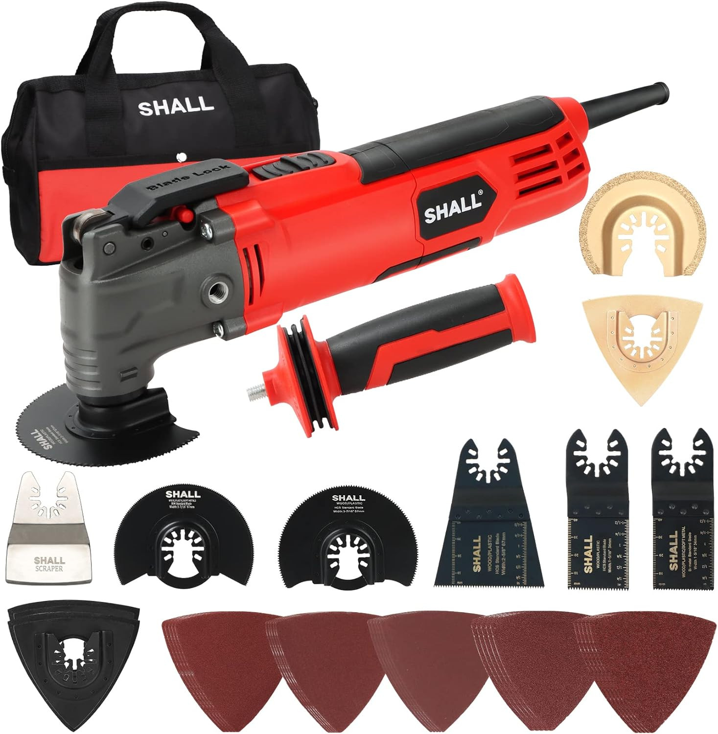Kit Utensile Oscillante 500W con Angolo 5° | Multiutensile per Taglio