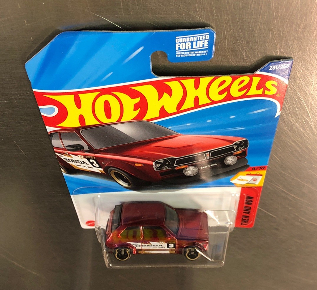 HOT WHEELS 2025 SUPER TREASURE HUNT '73 HONDA CIVIC CUSTOM THEN